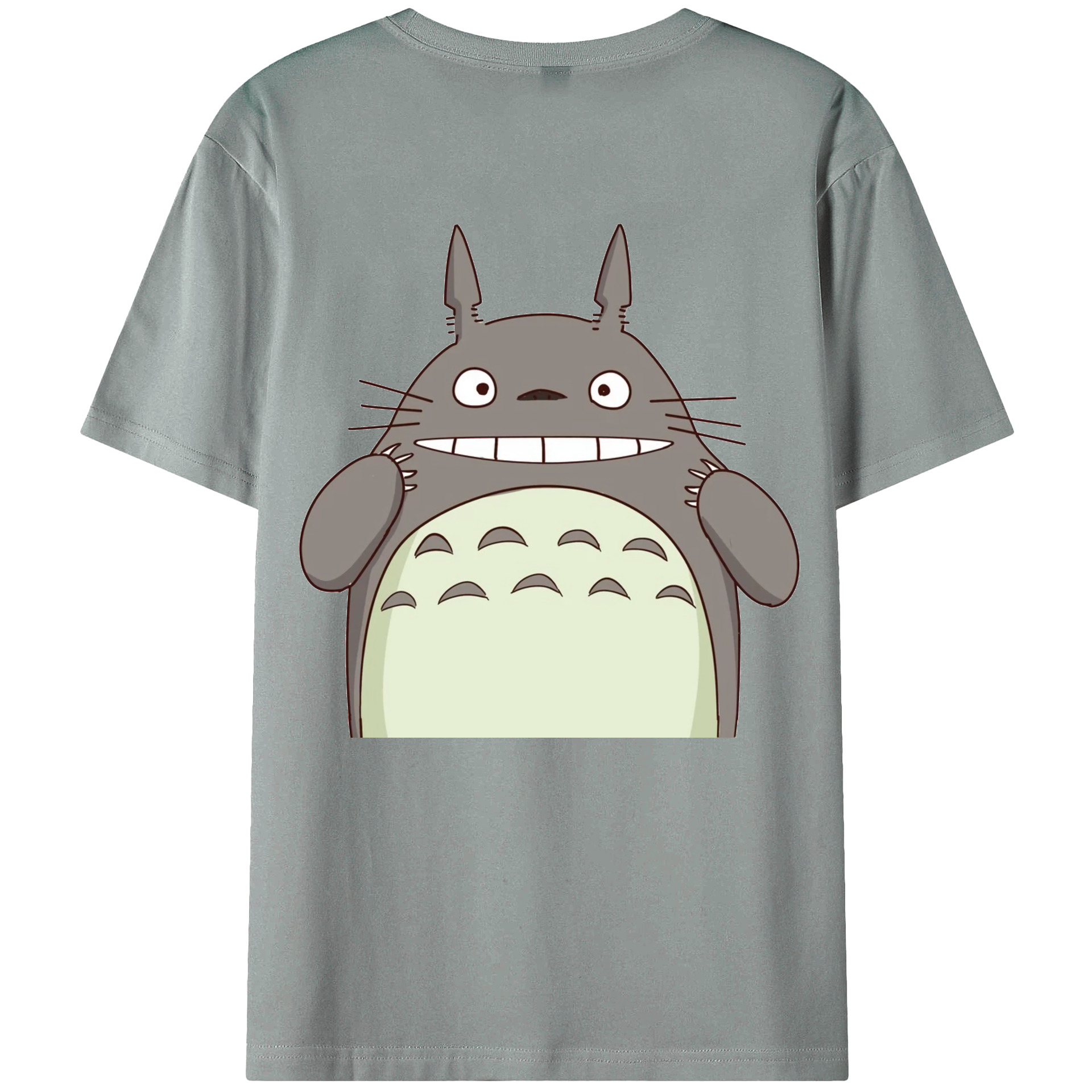 （画像用） となりのトトロ 草壁メイ 草壁サツキ My Neighbor Totoro Satsuki Kusakabe Mei Kusakabe 綿100％ メンズ半袖Tシャツ（バックプリント） 通気性